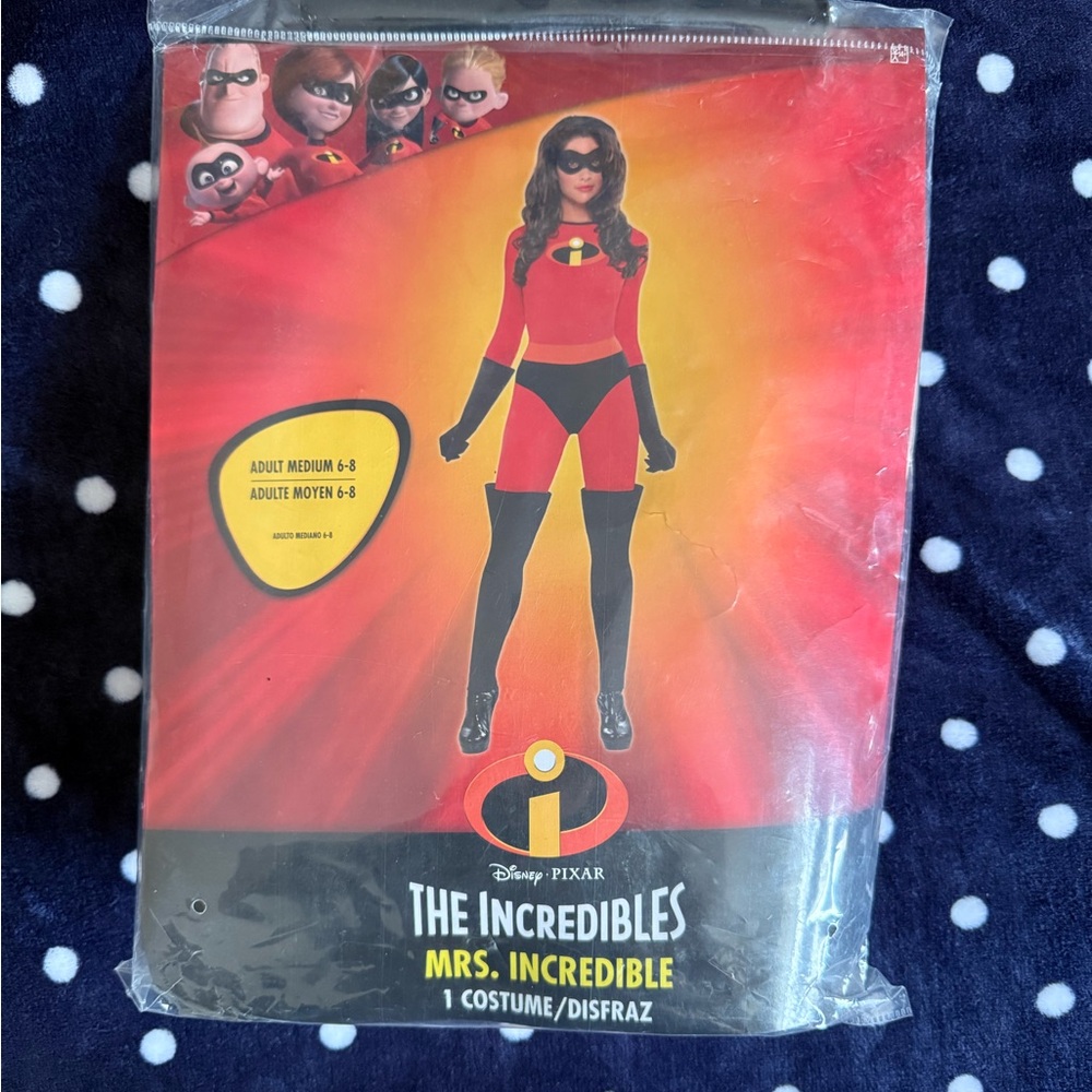 The Incredibles Mrs. Incredible Costume - Red & Black Size Medium New With Tags.